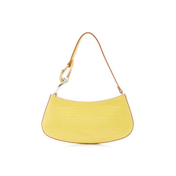 Ollie Croc-Effect Leather Shoulder Bag