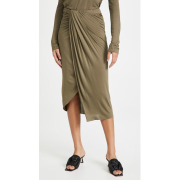 Ruched Jersey Skirt