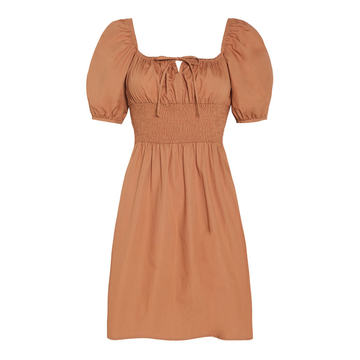 Mariette Cotton Poplin Mini Dress