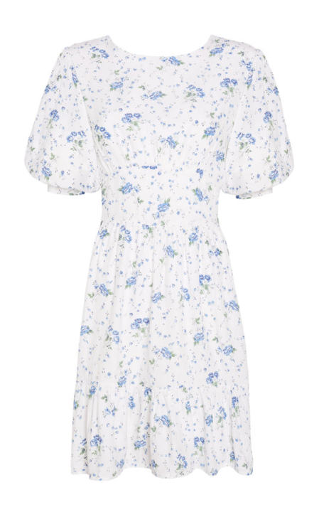 Desmond Floral-Print Crepe Mini Dress展示图
