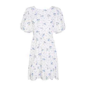 Desmond Floral-Print Crepe Mini Dress