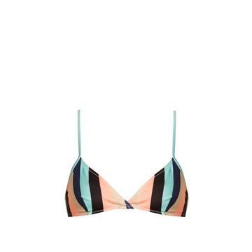 The Brigitte striped bikini top