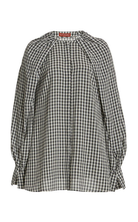 Celandine Gingham Cape Top展示图