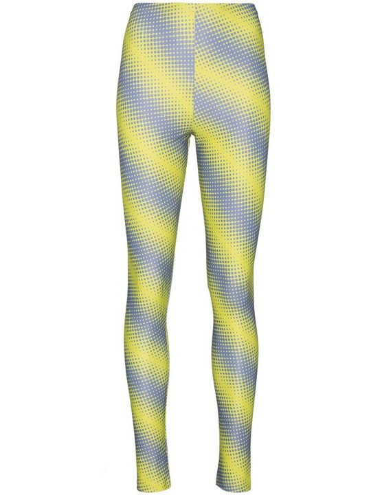 diagonal stripe print leggings展示图