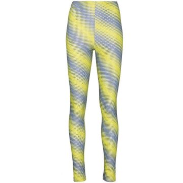 diagonal stripe print leggings