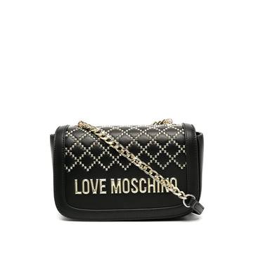 studded logo camera bag