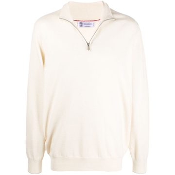 cashmere long-sleeve sweatshirt