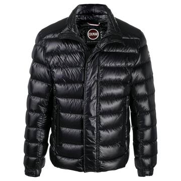 high shine padded jacket