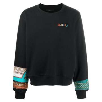 Olde English scarf-print sweatshirt