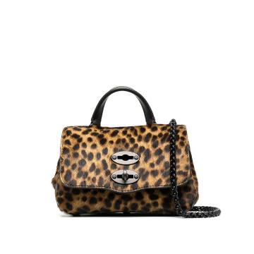 mini Postina leopard-print bag