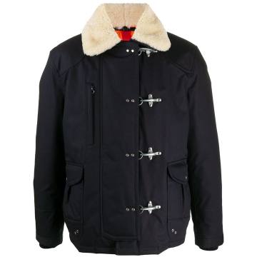 hook fastened padded coat