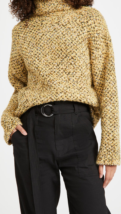 Boucle Jacquard Cropped Sweater展示图