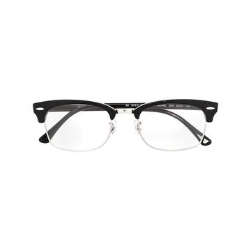 Clubmaster rectangle frame glasses