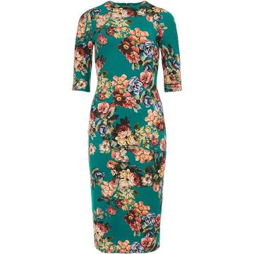 Delora fitted floral dress