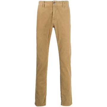 slim-fit corduroy trousers