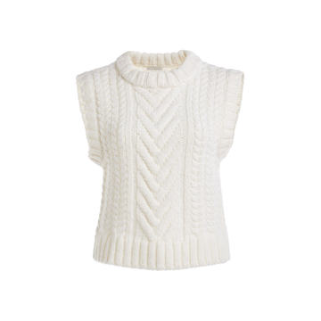 Madelyn Cable-Knit Wool-Alpaca Sweater Vest