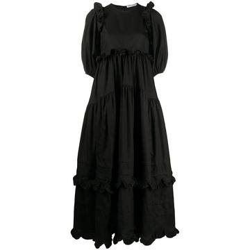 Maren ruffle-trimmed cotton dress