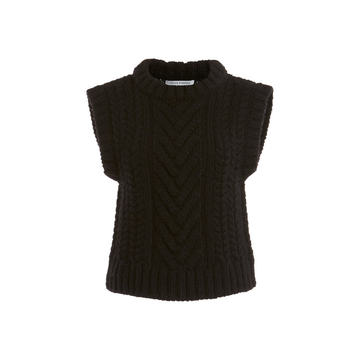 Madelyn Cable-Knit Wool-Alpaca Sweater Vest