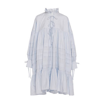 Macy Ruffle-Trimmed Cotton-Poplin Dress