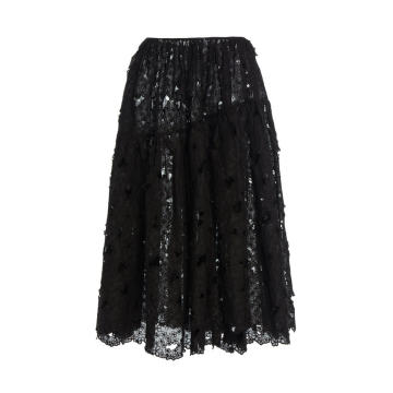 Silk Lace Rosie Midi Skirt