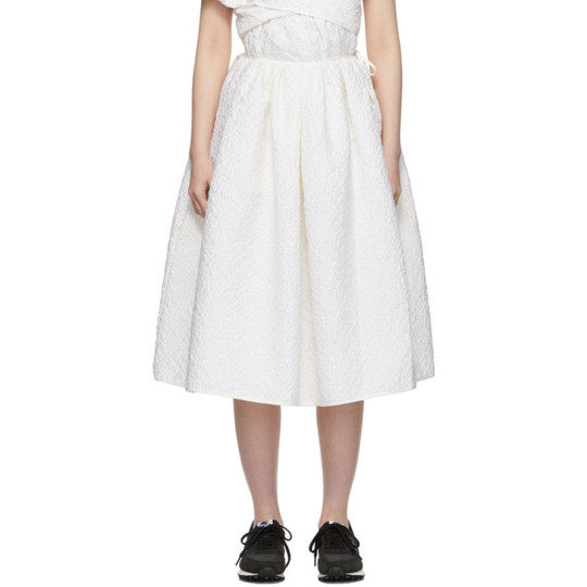 SSENSE 独家发售白色 Sibyl 半身裙展示图