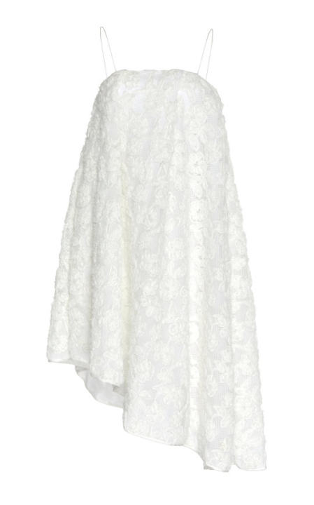 Estelle Floral-Embroidered Jacquard Dress展示图