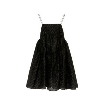 Elin Textured Linen-Blend Mini Dress