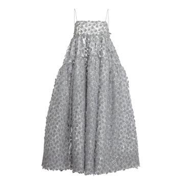 Lucy Embroidered Metallic Dress