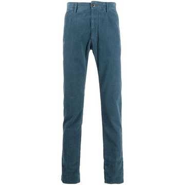 slim-fit corduroy trousers