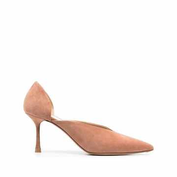 pointed toe 80mm suede pumps