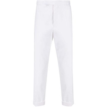 straight leg white trousers