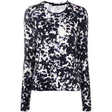 abstract print longsleeved top