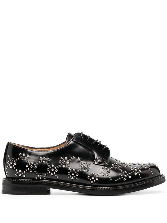 x Church's studded leather derby shoes展示图