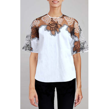 Cotton And Lace T-Shirt