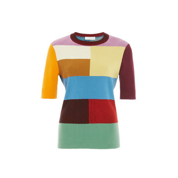 Colorblocked Knit Top