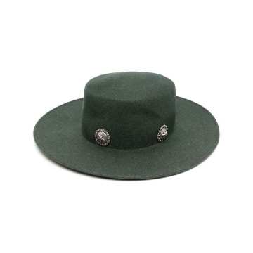 Caballera stud-embellished fedora hat