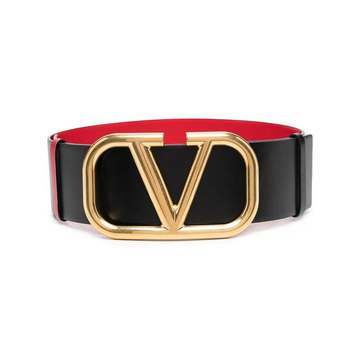 VLOGO Signature buckle leather belt