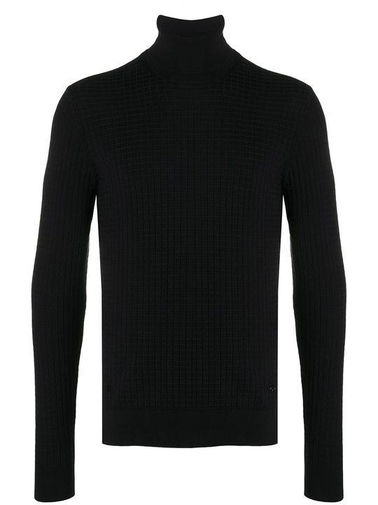 ribbed roll neck jumper展示图