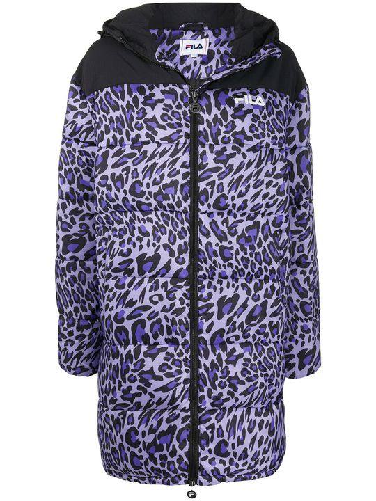 leopard-print quilted coat展示图