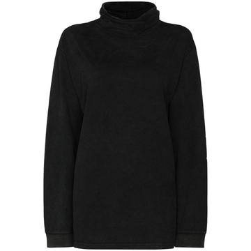 funnel neck cotton sweatshirt