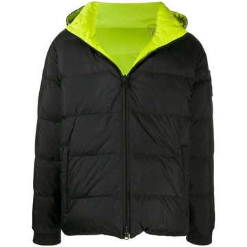 hooded puffer coat