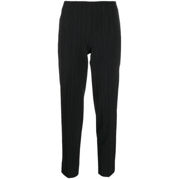 pinstripe cropped trousers