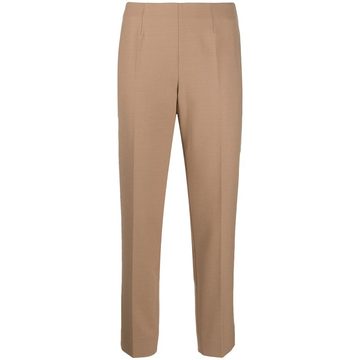 mid-rise slim-fit trousers