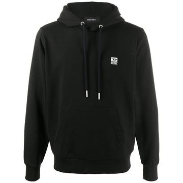 logo drawstring hoodie