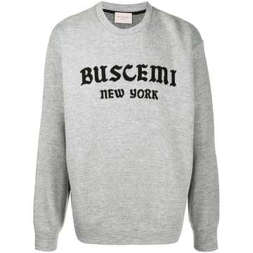 logo print knitted sweatshirt