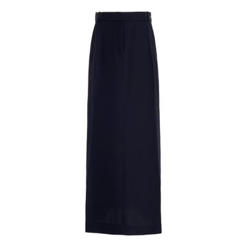 Virgin Wool Tailored Maxi Skirt