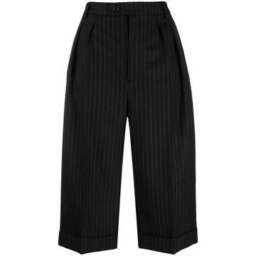 pinstripe tailored shorts