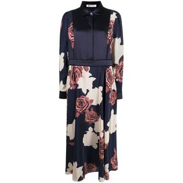 floral silk dress