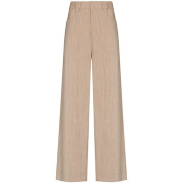 high-waist wide-leg trousers