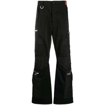 zip-pocket cargo trousers